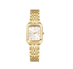 Women’s Square Dial Bracelet Watch – Gold & Silver Stainless Steel | Elegant Quartz Wrist Watch | Luxury Fashion Wristwatch for Women