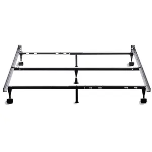 Brookside Adjustable Metal Bed Frame Queen-Twin-Glides