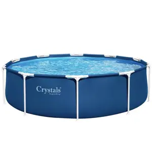Steel Round Frame Swimming Pool Outdoor Garden Set 10ft