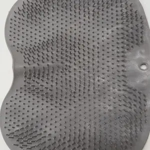 Back & Feet Cleaning Mat,Silicone Shower Foot Scrubber Pad,Shower Massage Soft Bristles Exfoliating Scrubber,Wall Mounted Slip Suction Cups for Use,Bathroom Bathing Accessories
