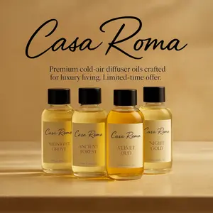 Casa Roma 120ml Luxury Diffuser Oil - Premium Cold-Air Aroma Oil for Home Scenting