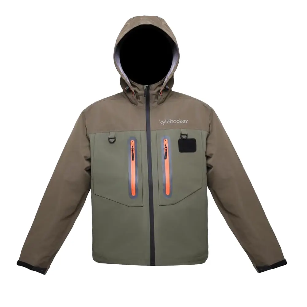 Kylebooker Fly Fishing Wading Jacket Outdoor Activities Waterproof Wader Jackets for Men and Women