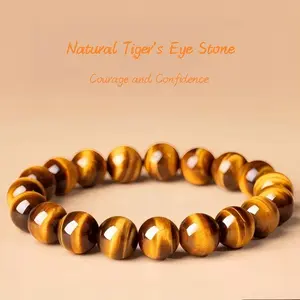 High Quality 5A Yellow Tiger Eye Stone Bracelet Natural Stone Handmade Fine Bangles Handmade Healing Reiki Yoga Jewelry 8/10/12mm
