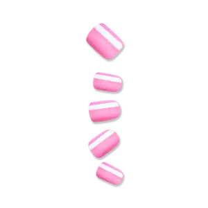 colorFX by Impress No Glue Fake Press On Nails - Late Night | Solid, Pink, Short, Squoval, Manicure