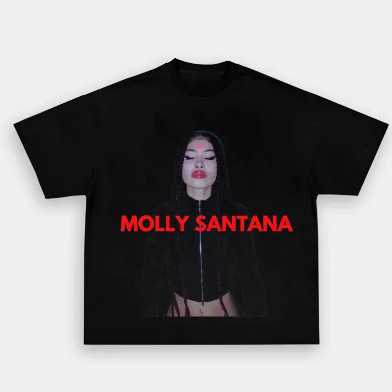 Black Punk Molly Santana Dark Rap Vintage Graphic Tee HY6670