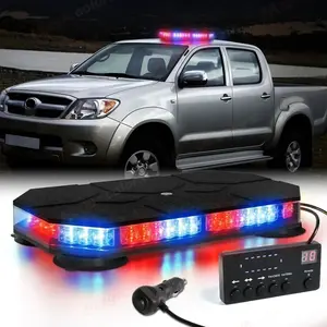 42 LED Car Roof Top Strobe Lights Emergency Warning Safety Beacon Magnetic Mount For Truck Ambulance Snow Plow lights bli
