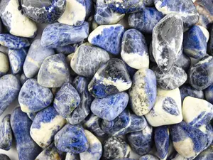Sodalite Tumbled Stones, Throat Chakra Stone small 1"in, Wholesale Sodalite Natural, Bulk Sodalite Polished, Healing Crystals, Heart Chakra