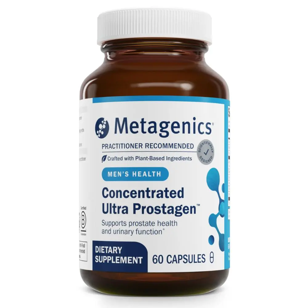 Metagenics Concentrated Ultra Prostagen - Prostate & Urinary Health with Saw Palmetto, Stinging Nettle, Lycopene & Zinc - Supports Hormonal Balance & Immune Health - Non-GMO- 60 Capsules