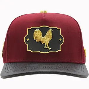 Ferreti Hats Premium FT125 El Gallo de Oro Baseball Cap for Men - 100% Cotton, Adjustable Snapback, Hand Wash Only