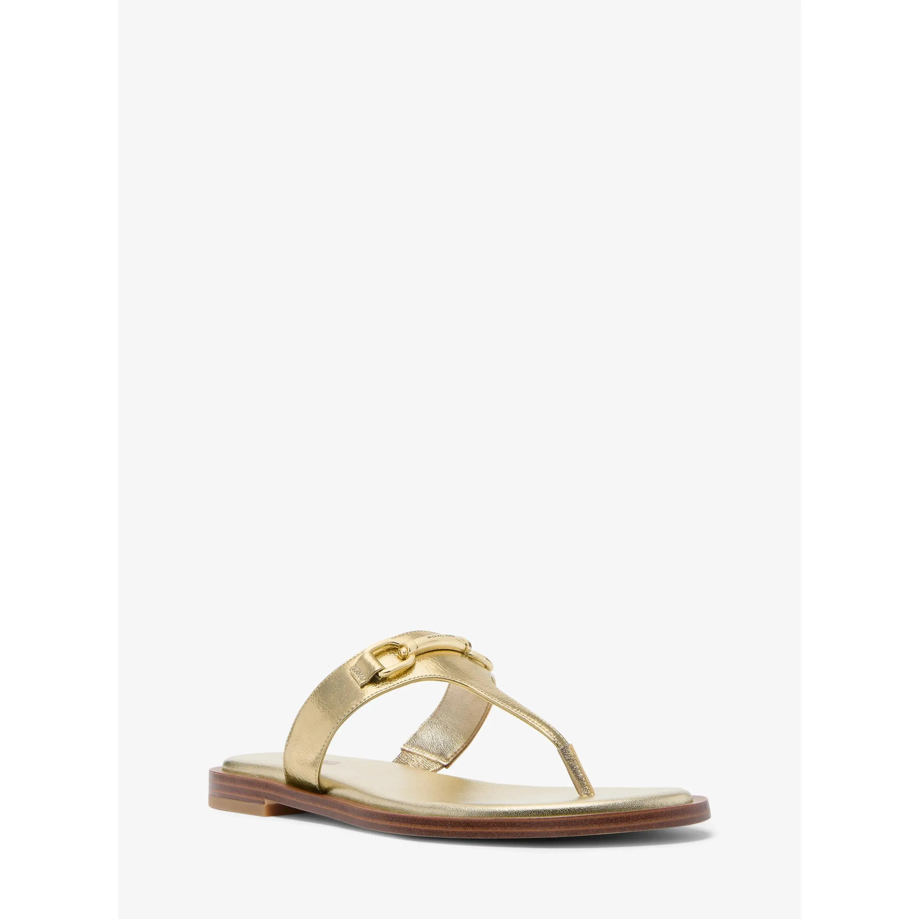 Carson Crackled Metallic Leather Sandal