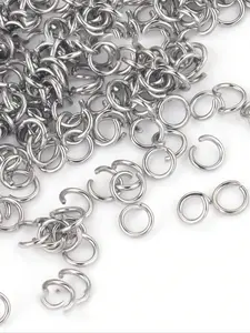 200 Pieces Stainless Steel Open Jump Rings, Jewelry Making Supplies DIY Accessories, Double Loop Opening Connectors for Crafts