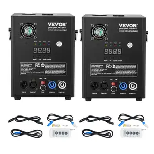 【DealsForYouDays】VEVOR Cold Spark Machine, 2 Pack 500W Output Fireworks Controllers, 6.6-13ft Adjustable Height, with Advanced DMX System,LED Screen,Portable Handle, Aluminum Alloy for Stage DJ Wedding Event,Party