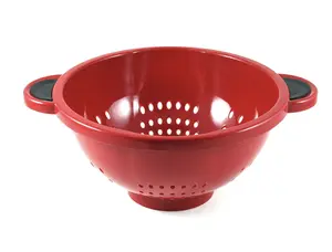 ware 5-Quart Soft Grips Colander, Red, 1-Piece