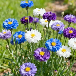 200Mixed Cornflower Seeds-Colorful,Easy-Grow Flowers for Beds & Wildflower Areas(Seeds Only)