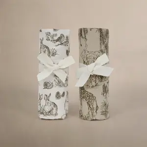 Vintage Safari & Woodland Nursery - Muslin Swaddle Blanket Set