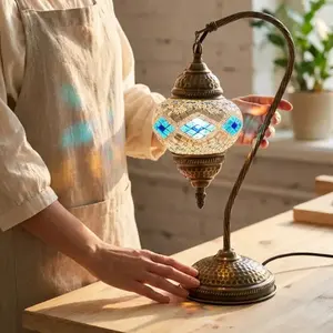 Swan Lamp Homekit Premium Mosaic Lamp Kit with High-Quality Materials, Turkish Mosaic Lamp Easy-to-Follow DIY Instructions & Unique Design Patterns for Crafters