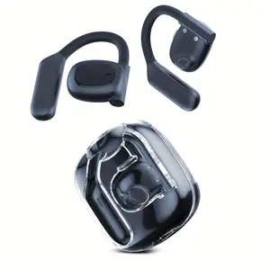 Open Ear Headphones,80H Playtime Air Conduction Earbuds w/Fast Charging, 16.2mm Hi-Fi Audio Drivers, Physical Buttons, ENC Mic, IPX5 Waterproof, Bluetooth 5.4, 2025 Upgrade for Workout  Headset White＆Black  Electronic Fathersdaygift