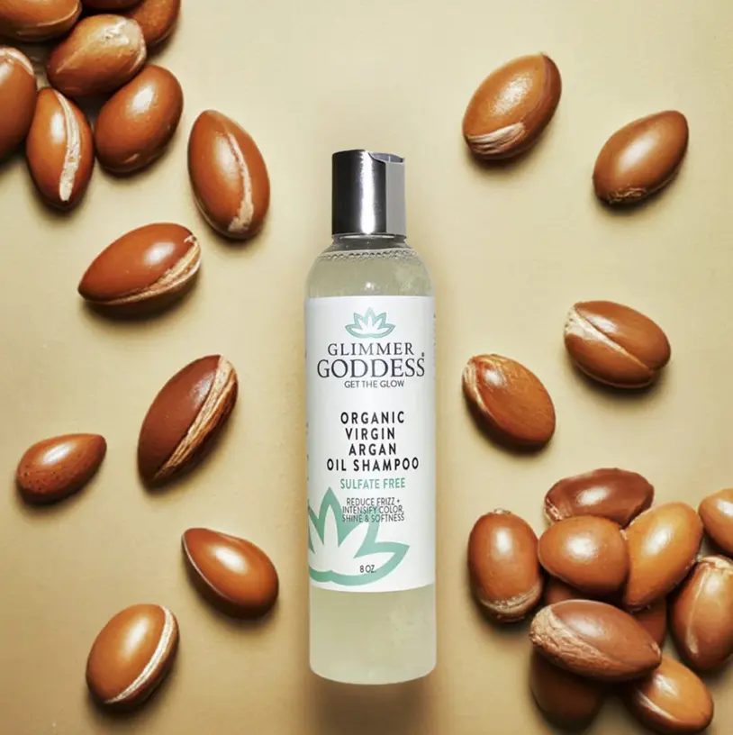 Organic Sulfate Free Shampoo with Morrocan Argan Oil - Refreshing and Gentle Formula for All Hair Types