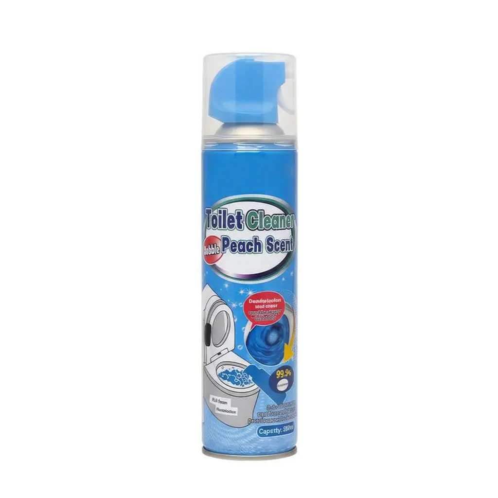 Toilet bowl cleaner, Toilet Cleaning Foam – Expands to Clean Hard-to-Reach Areas · Lifts Stains and Odors · Leaves a Light Peach Freshness | household items · Bathroom Cleaner · cleaning supplies and tools