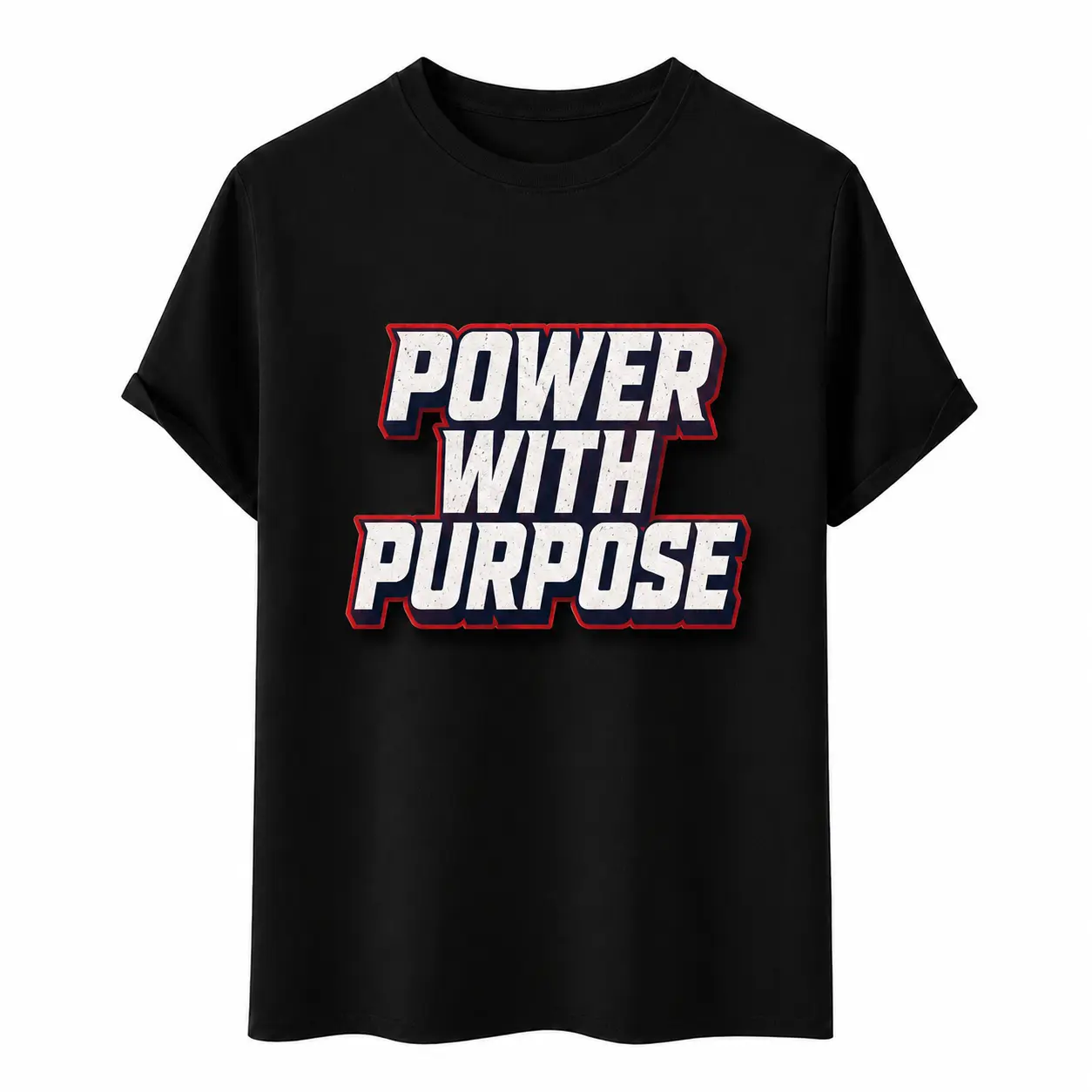 Motivational Bold Text Graphic T-Shirt, Inspirational Message Tee, 100% Cotton Unisex Short Sleeve Crew Neck Shirt, Positive Statement Gift