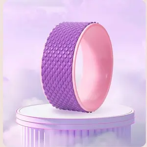 EVA Upgraded 3D Floating Yoga Wheel Massage Roller, Pilates Back Opener, Backbend Wheel, Yoga Dharma Wheel