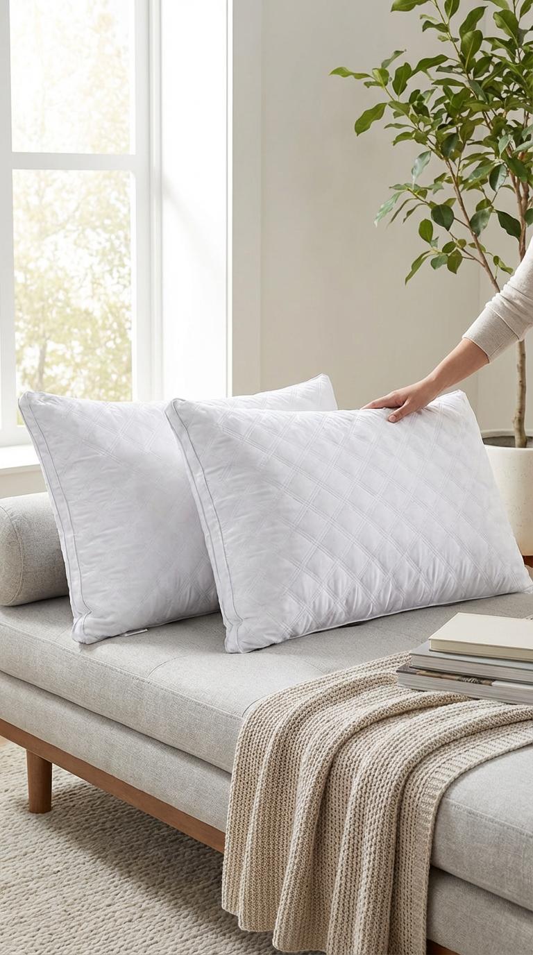 Hotel Luxury at Home - 2 Pack Ultra Soft Bed Pillows, Cloud-Like Comfort for All Sleep Positions