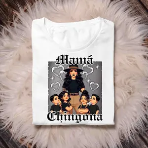 Mama Chingona Shirt, Mamá Chingona TShirt Sweatshirt Hoodie, Chibi Chicana Gift For Mon Boy Girl