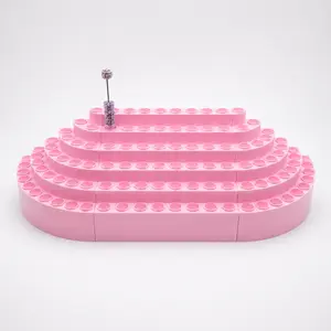3D-Printed 20 mm Tiered Showcase Beadable Pen Display Stand, 110-Hole No-Wobble Pen Storage Organizer with Clean Look for DIY Beading & Jewelry Making