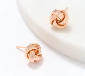 David Markstein Bronze Love Knot Stud Earrings
