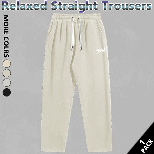 Men's regular fit solid color drawstring waist sweatpants with casual pocket design for autumn and winter, suitable for daily wear, yoga training, holiday outfits, a must-have item in men's clothing.