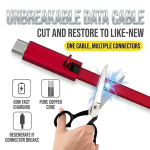 Cable Reviver Portable Repair Charging Cable Protector & Extender for Type-C / Lightning / Micro USB