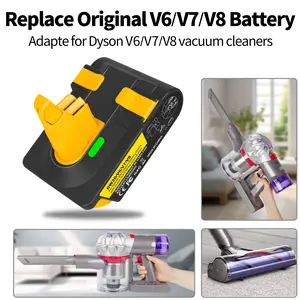Battery Adapter - Compatible with Dyson V6, V7, V8. convert a M18 battery to be used as a Dysn battery, suitable for Dyson vacuum cleaners in the V6, V7, and V8 series.(for milwaukee battery)