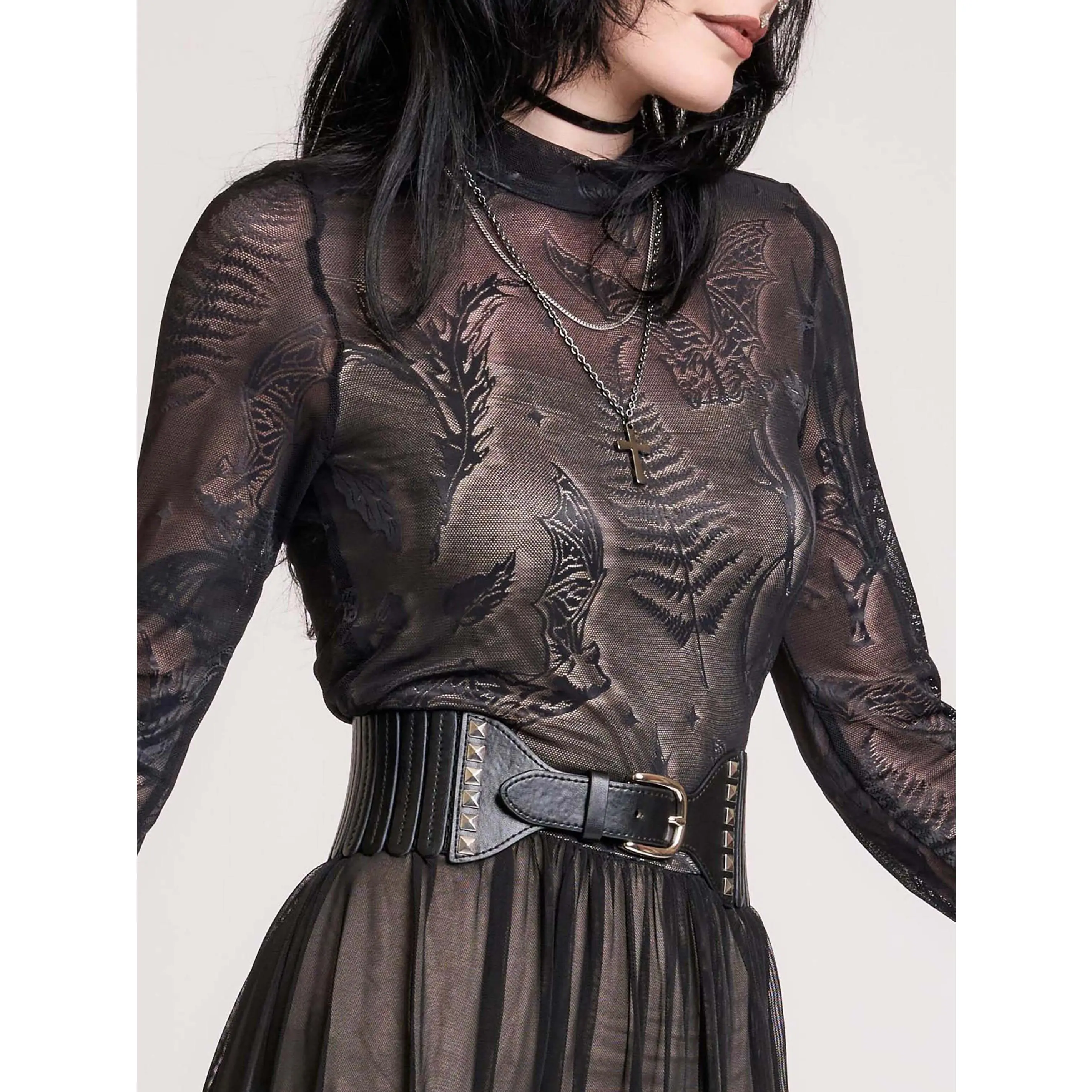 Accordion Studded Belt