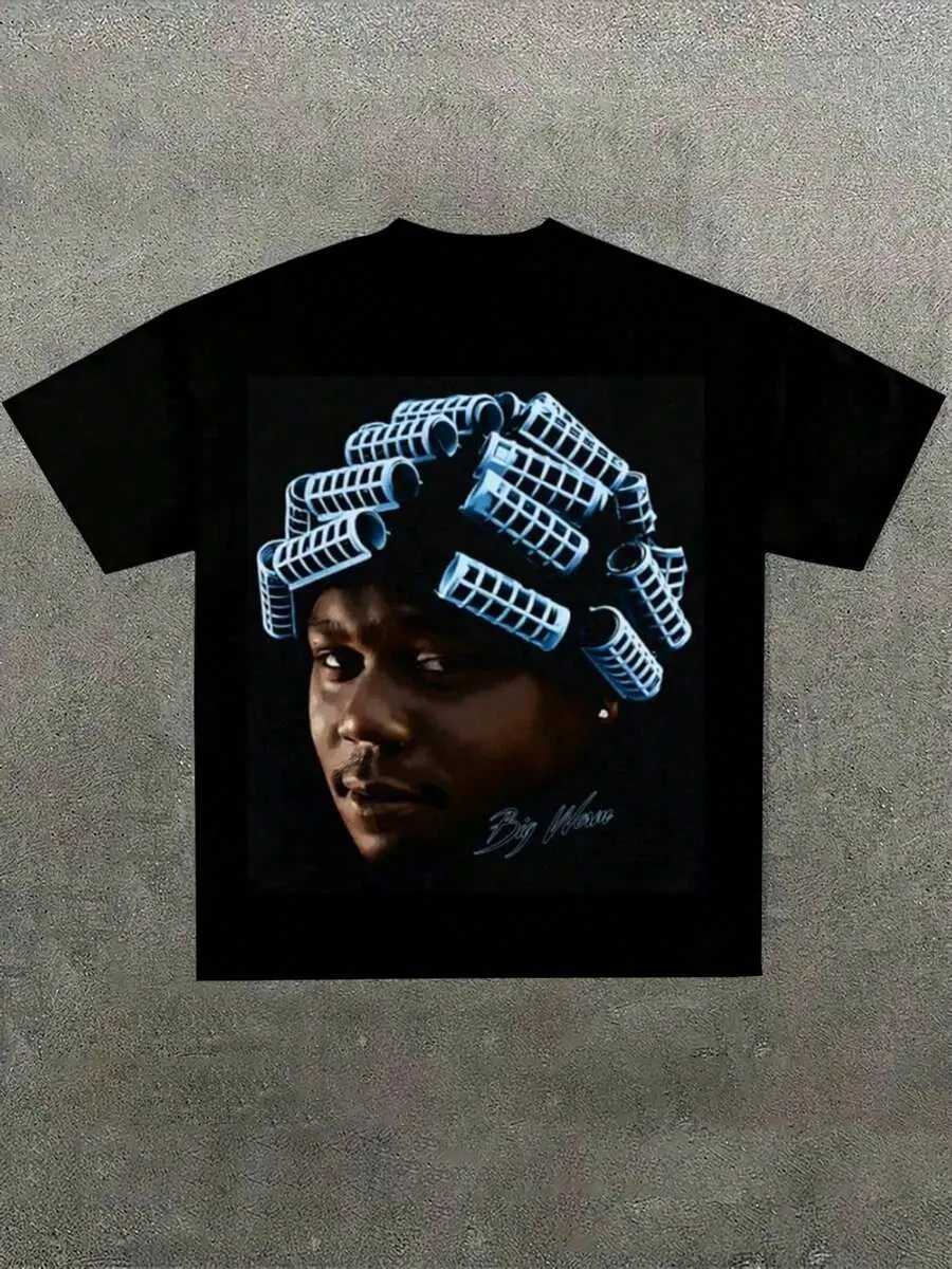 Unisex Oversized Nipsey Hussle Graphic Shirt, Soft Heavy Cotton Streetwear with Round Neck, Gamma Blue 11s Sneaker Match, T-Shirt, Retro
