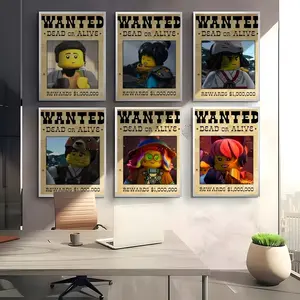 Cartoon N-NinjagoS Poster HD Waterproof Art Poster for Home, Bar & Café Decor | Fade-Resistant, Non-Sticky, Vibrant DIY Wall Print Perfect Decorative Poster for Office & Living Room