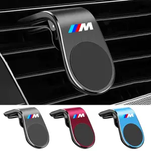 New Style Car Magnetic L-shaped Car GPS Phone Holder For BMW M Performance F20 F40 F22 F30 E90 F32 F06 F07 F46 E60 M5 Series Car Phone Stand Car Cellphone Mount Car Accessories