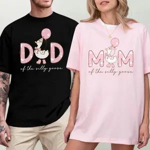 One Silly Goose 1st Birthday Matching Family T-shirt, Goose Birthday Celebration Tee, Mama Goose, Daddy Goose Shirt, Fun Apparel Made In The USA