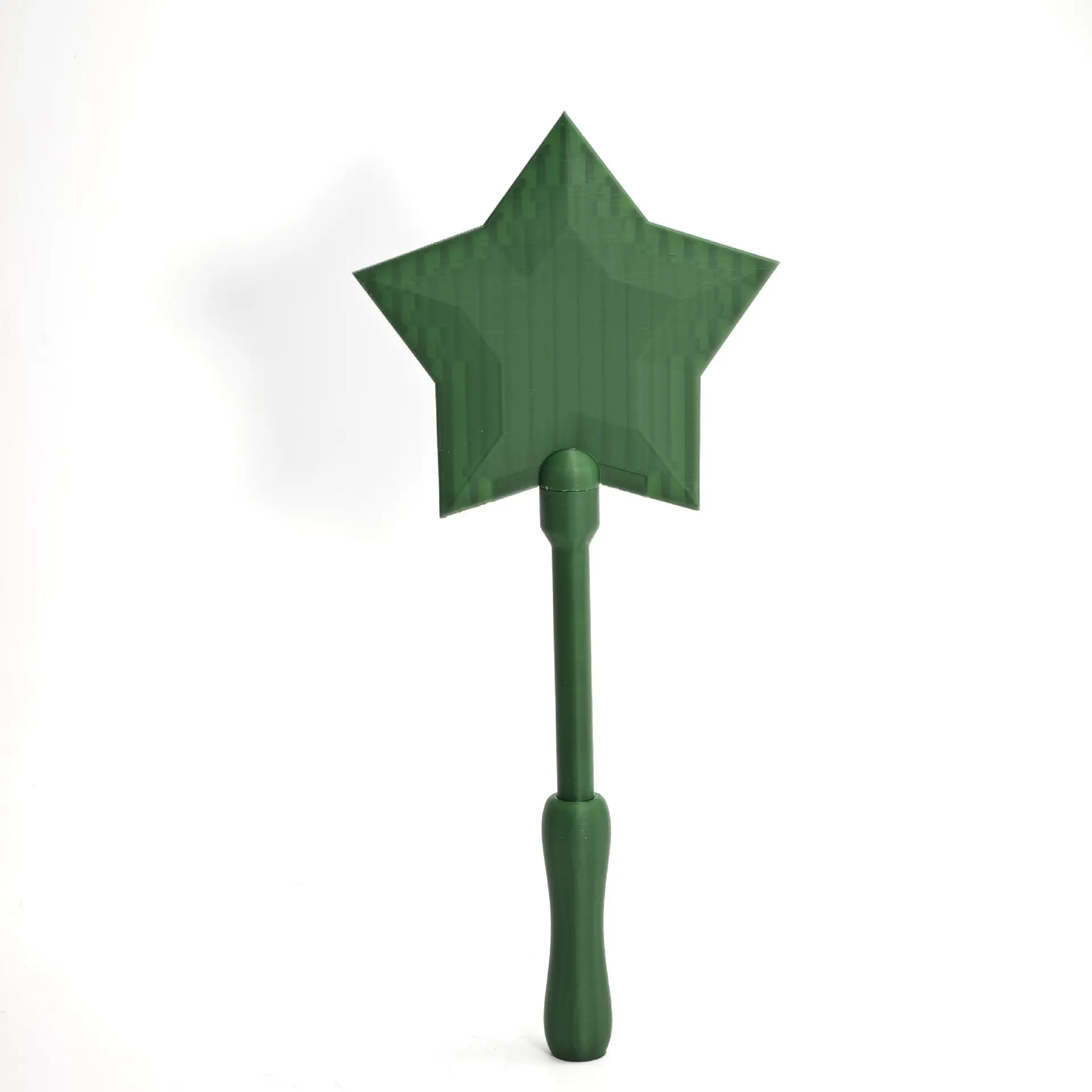 Five-pointed star style in dark green