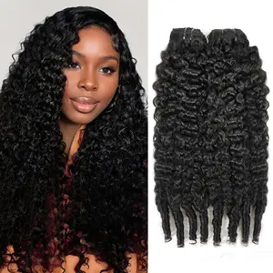 [NEW IN] STERLY 16A 100% Raw Virgin Brazilian Human Hair Burmese Curly Bundles Unprocessed Remy Hair Weave Sew In/Quick Weave Viral Hair Bundles Beginner Friendly Body Wave Bundles Natural Black Water Wave Bundles