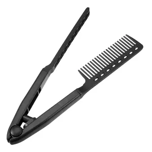 VOCOSTE Hair Straightening Comb, Heat Resistance Home Straightener Hair Styling Comb, ABS