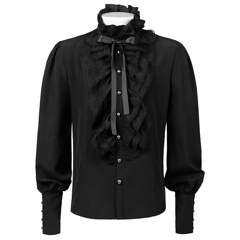 Men's pleated shirt