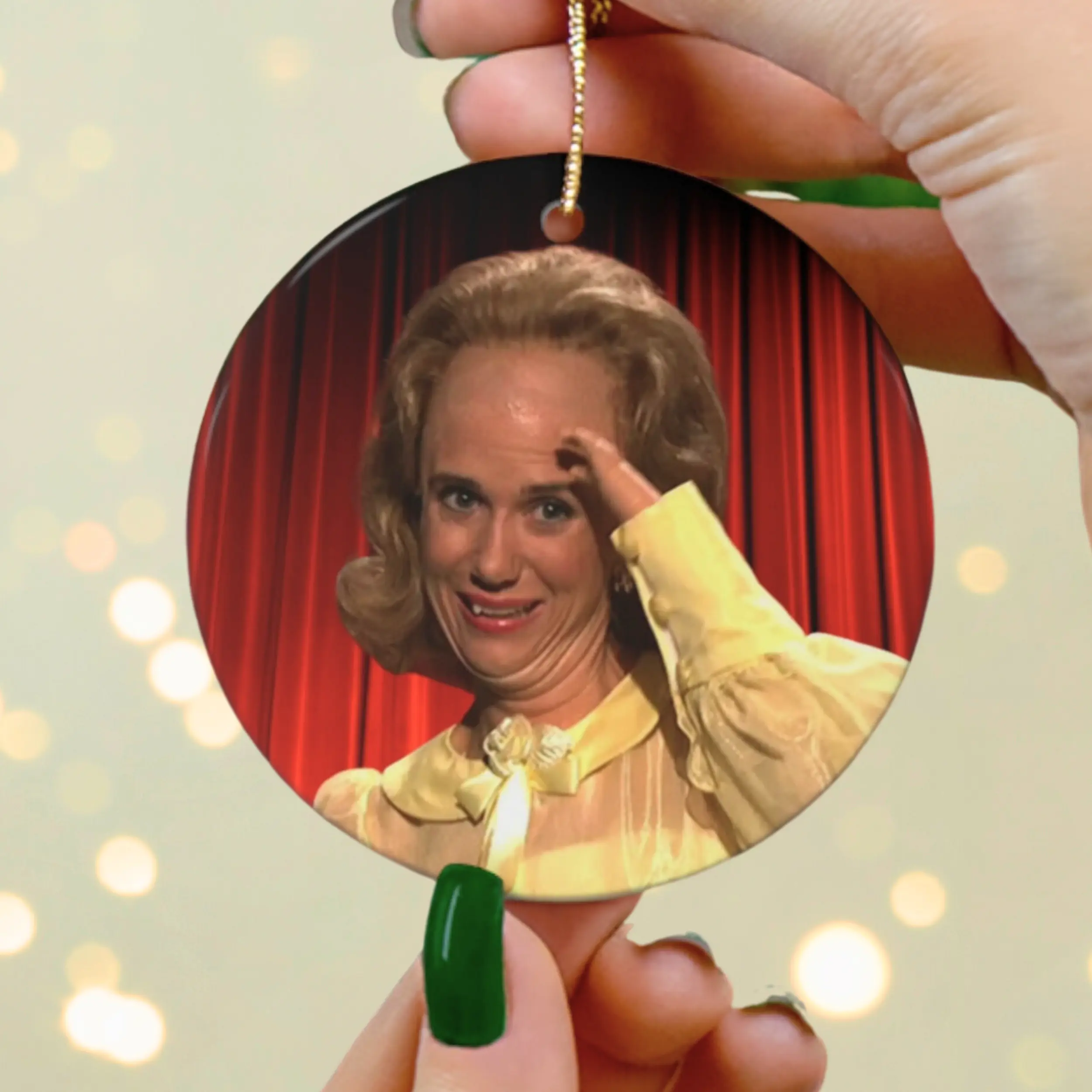 Doonese SNL Christmas Tree Ornament Holiday Party Gift Exchange Gag Prank Kristin Wiig Christmas Ornament
