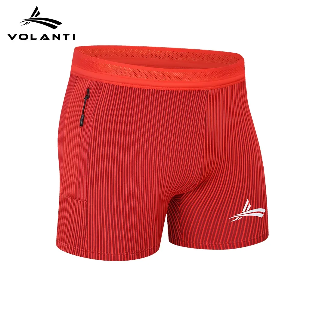 Volanti Spin Weave Shorts | Tight Fit 3 Inch Sports Shorts With Inner Pocket Cool Temperature Control Quick Dry Moisture Wicking Breathable Training Bottoms For Gym Workout Running Marathon And Sports Activities outdoor fashion
