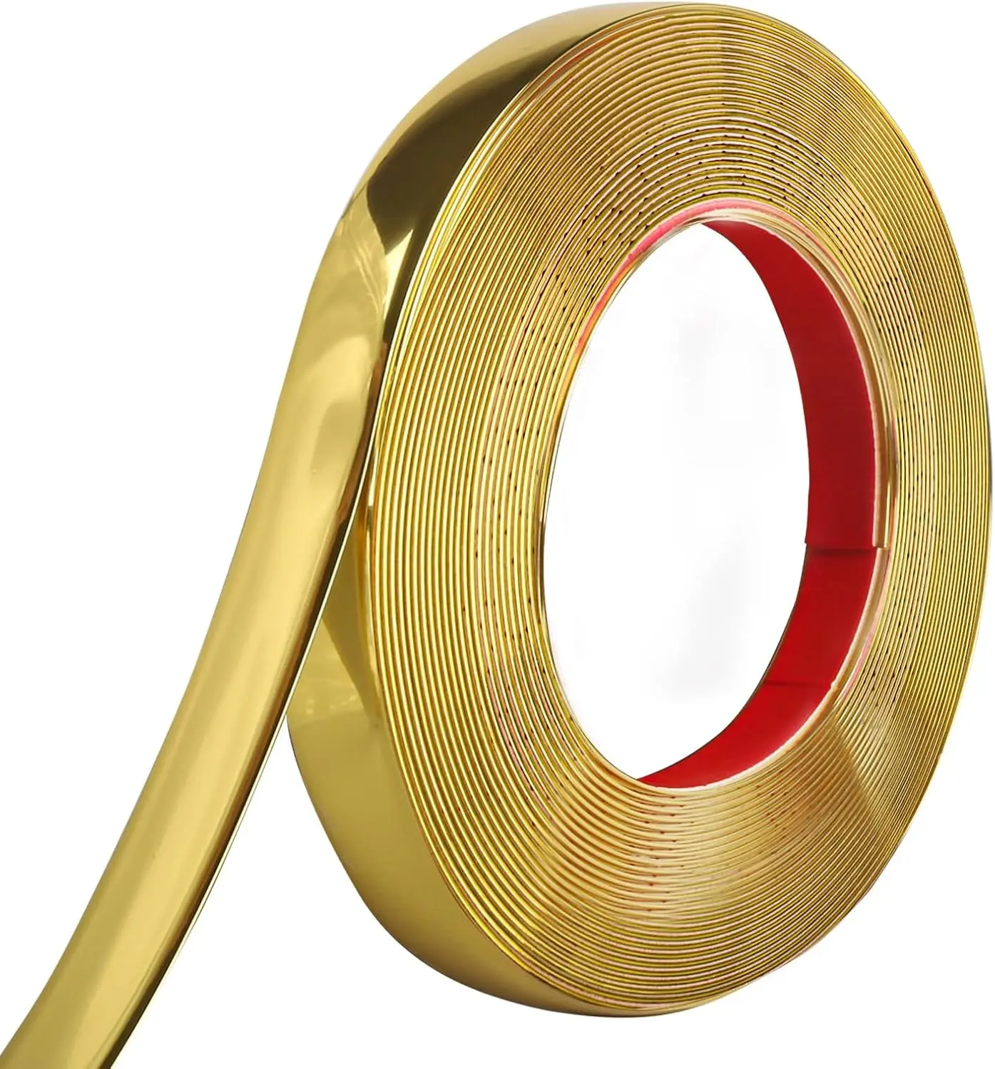 Peel and Stick Molding Trim Waterproof Mirror Tape Border Flexible Wall Trim Molding Self Adhesive for Home Decoration Wall Protection(9.8 Ft)