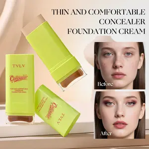 Lightweight Concealer Foundation, Dual-head Moisturizing Formula, Long-lasting Foundation Stick, Non-fading Makeup