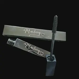 Marleny Silicone Brush Mascara - Makeup Cosmetic with Dual Brushes and Compact Storage Case
