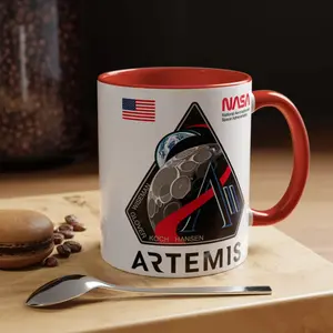 NASA Artemis Mug Space Mission Coffee Cup Moon Landing Program Ceramic Mug Astronaut Gift Space Lover Cup