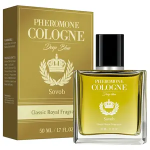 Luxury Men's Cologne - Classic Royal Fragrance with Vanilla Coconut & Rose, Long-Lasting Elegant Scent Blend, 50ml