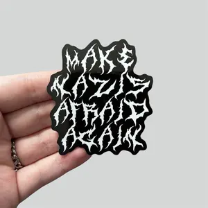 Make Nazis Afraid Again Weatherproof Vinyl Sticker - For Indoor and Outdoor Use Leftist Punk Anti Fascist Trump