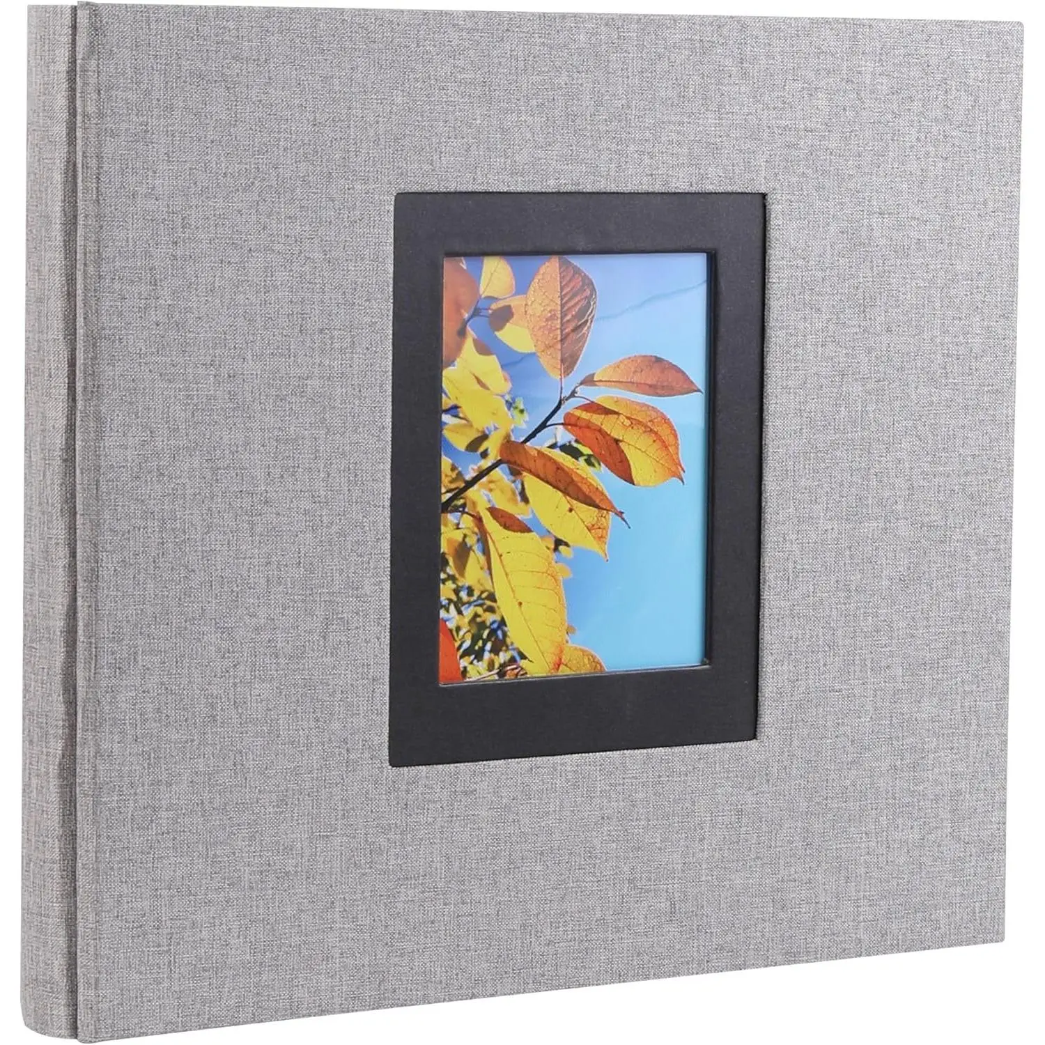 Linen Hardcover Photo Album 4x6 600 Photos,Fabric Picture Albums,Large Capacity Photo Books Album,Grey,1Pack